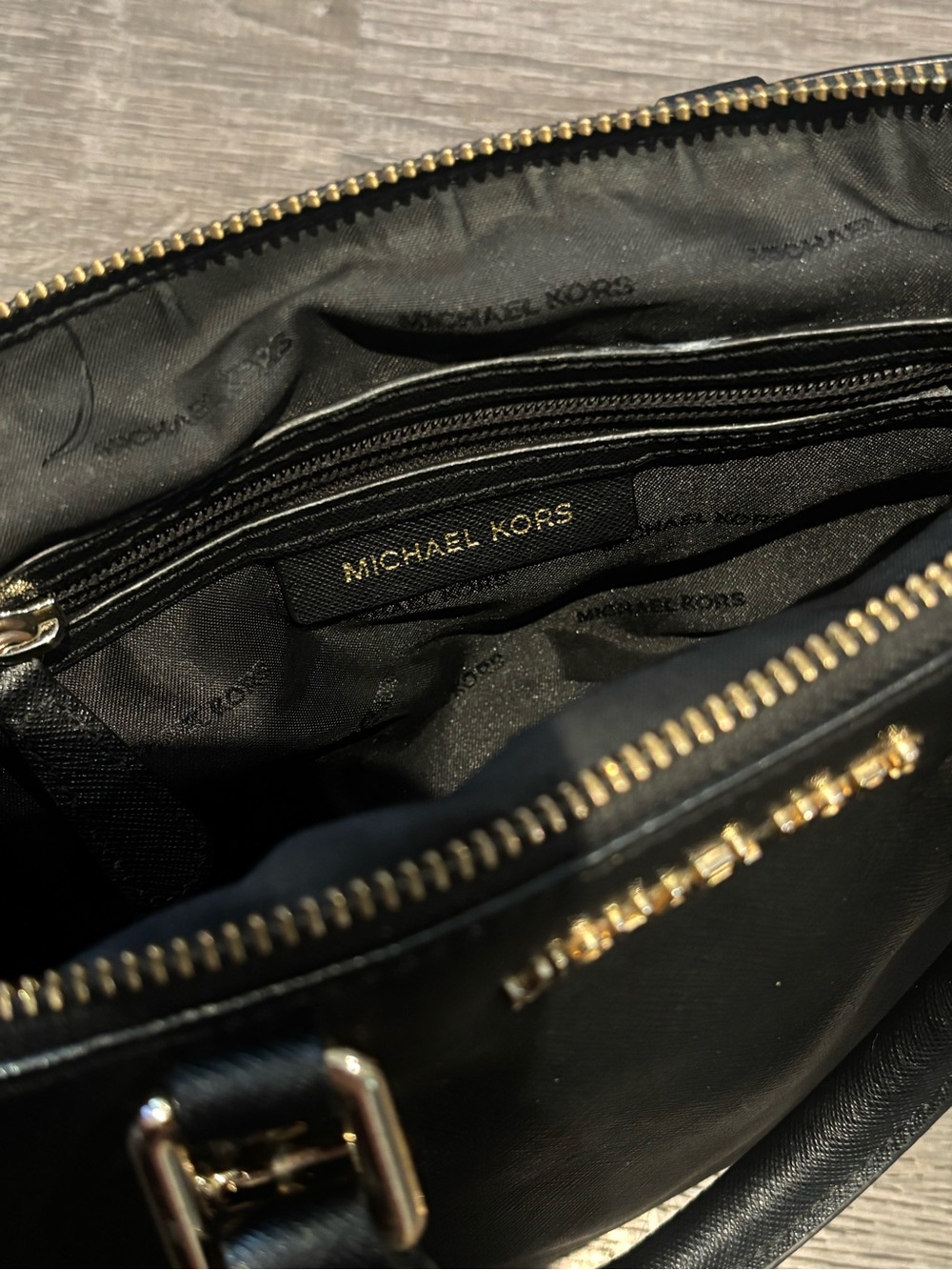 Michael Kors Black Saffiano Leather Purse - Picture 7 of 8